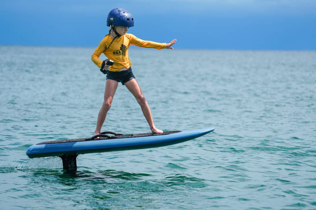 Electric foil board rental – Kids Friendly
